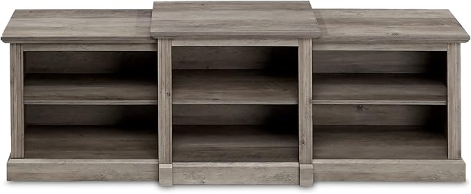 Rockpoint 70inch Classical TV Stand Storage Media Console Entertainment Center for TVs up to 80,Grey Wash - LeafyLoom