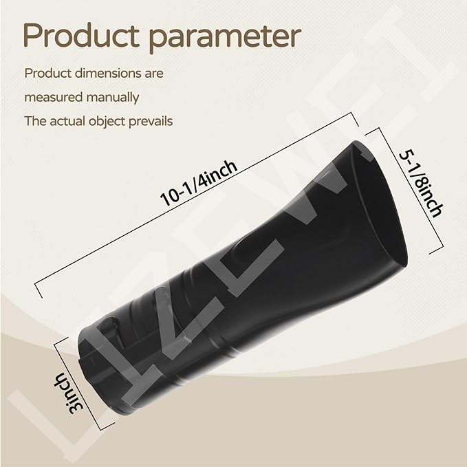 Flat End Nozzle Attachment 197889-6 for Makita X2 36V, 18V Hand held Blower XBU02Z, XBU03, DUB362, for Removing Heavier Debris - LeafyLoom