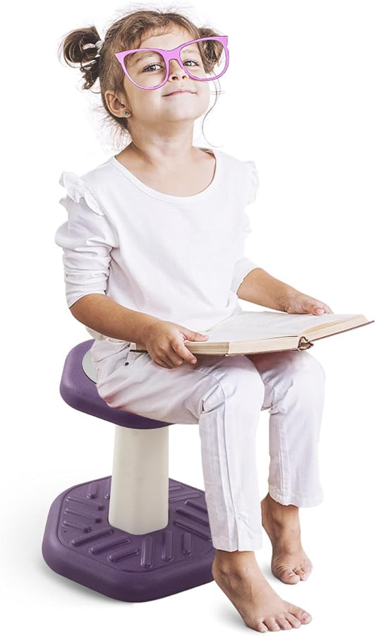 Wobble Chair for Kids, Wiggle Stool Flexible Seating Classroom, Improves Focus& Attention, Posture & ADHD Chair, Ages 3-8 - LeafyLoom