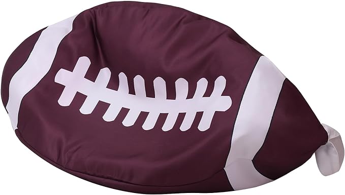 Stuffed Animal Storage Bean Bag Chair for Kids and Adults,Lightweight Rugby Zipper Bean Storage Bag Cover for Organizing Blankets Clothes(26'',Rugby) - LeafyLoom