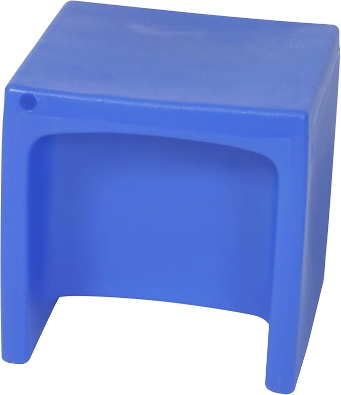 Children's Factory 3-in-1 Cube Chair for Kids, Flexible Seating Classroom Furniture, 1-Pack, Blue - LeafyLoom