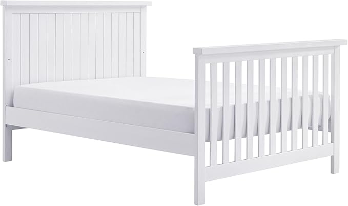 Everlee Crib to Full-Size Bed Conversion Kit, Whitewash - LeafyLoom