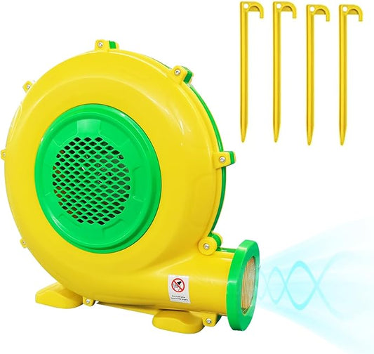 Air Blower, 950W 1.25HP Bounce House Blower, Portable Pump Fan Blower Perfect for Inflatable Bounce House, Bouncy Castle, Jumper, Water Slide, Blower Corded(950 Watt 1.25HP) - LeafyLoom