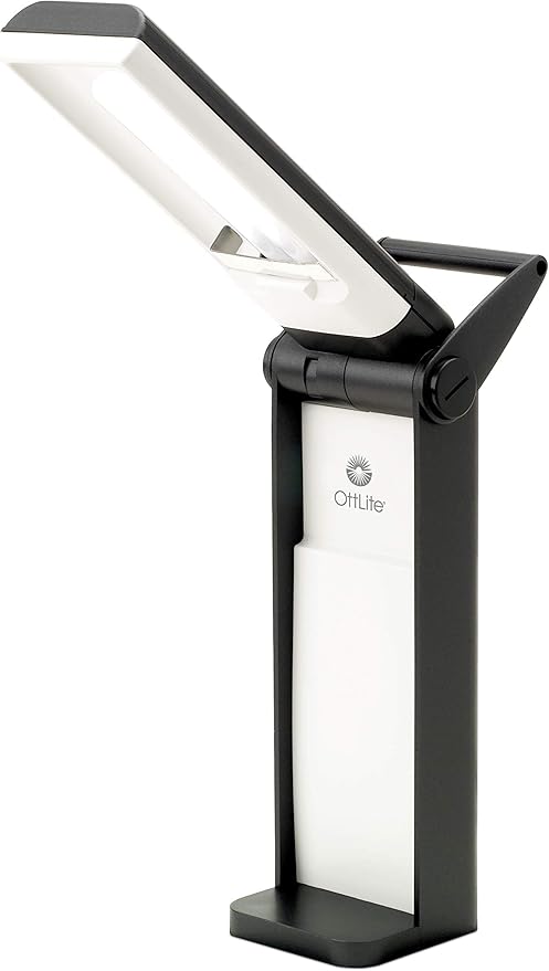 OttLite L139AB 13 Watt Desk Lamp with Swivel Base, Black - LeafyLoom