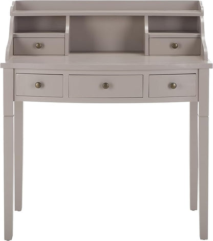 Safavieh American Homes Collection Landon Quartz Grey Writing Desk - LeafyLoom