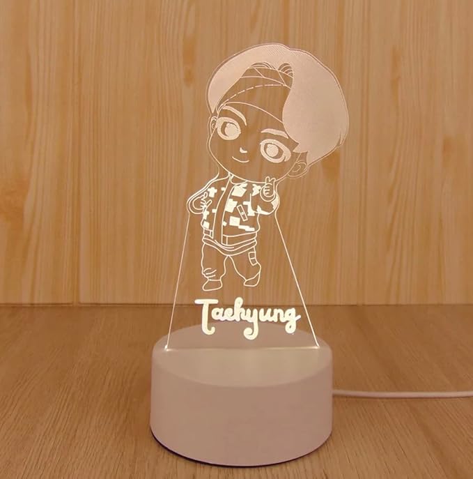 Taehyung Kpop Bangtan Boys LED Night Light Bedroom Desk Lamp (V) - Perfect Holiday Gift, Birthday Gift, Christmas Gift (Novelty Item, Limited Stock) - LeafyLoom