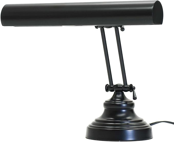 House of Troy AP14-41-7 Advent 2 Light Piano Desk Lamp,Black - LeafyLoom