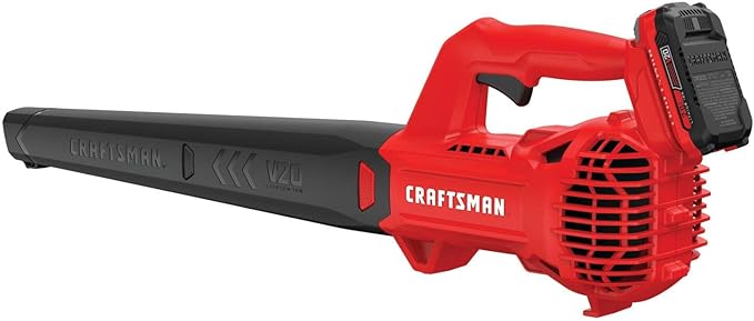 CRAFTSMAN 20V MAX Cordless Leaf Blower Kit with Battery & Charger Included (CMCBL710D1) Red - LeafyLoom