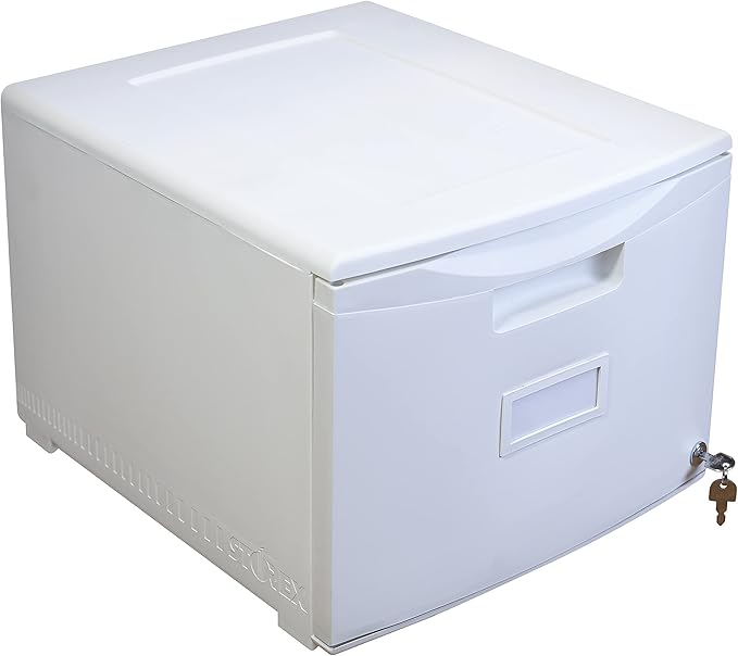 Storex 61271B01C File Cabinet, 1-Pack, White - LeafyLoom