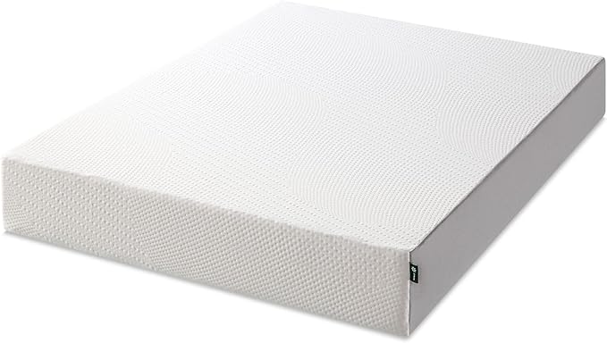 Zinus Cooling Essential Foam Bed Mattress Conventional, King, White - LeafyLoom