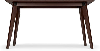 HON Basyx BSX55WPLMWMW Modern Home Office Wood Computer Desk, 55", Walnut - LeafyLoom