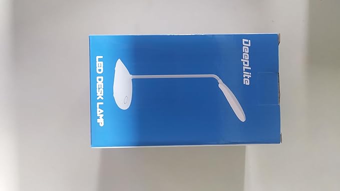 DEEPLITE LED Desk Lamp with Flexible Gooseneck 3 Level Brightness, Battery Operated Table Lamp 5W Touch Control,Compact Portable lamp for Dorm Study Office Bedroom,Eye-Caring and Energy Saving - LeafyLoom