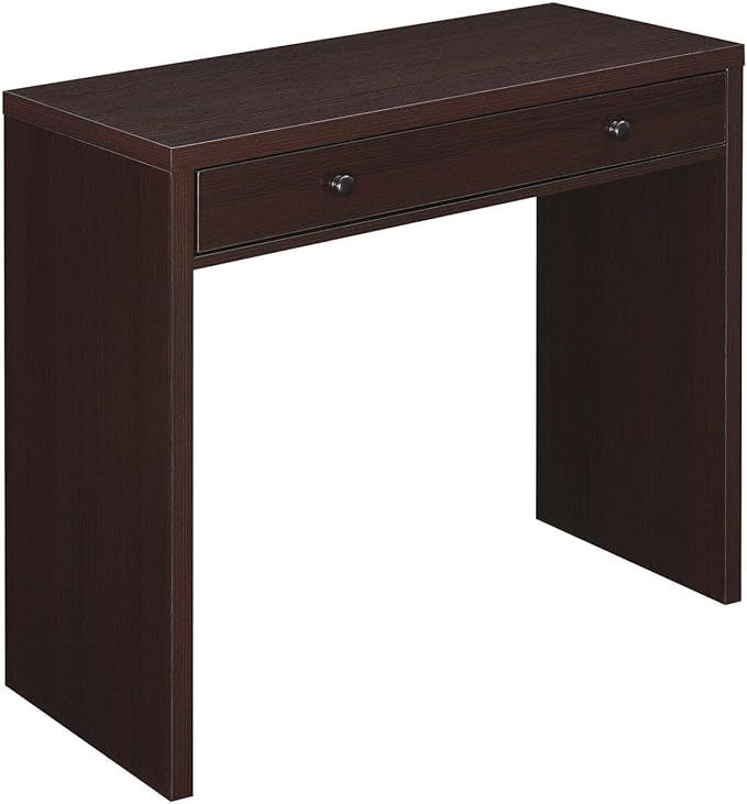 Convenience Concepts Northfield Desk with Drawer, Espresso - LeafyLoom