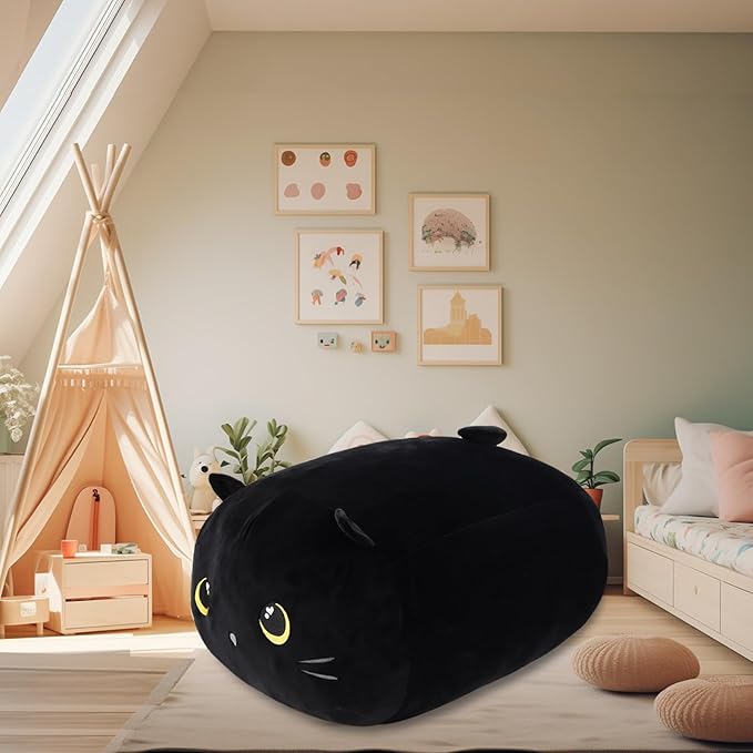 Black cat bean bag chair best sale