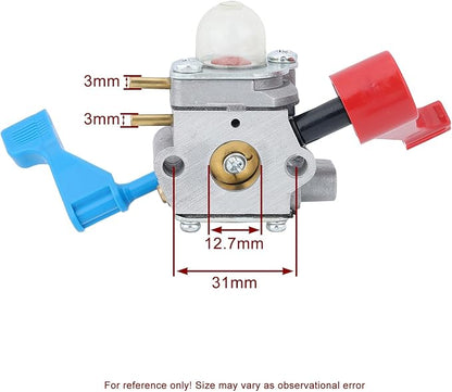 C1U-W12A Carburetor for Poulan FL1500 FL1500LE Leaf Blower C1U-W12B 530071629 with Air Filter Repower Kit - LeafyLoom