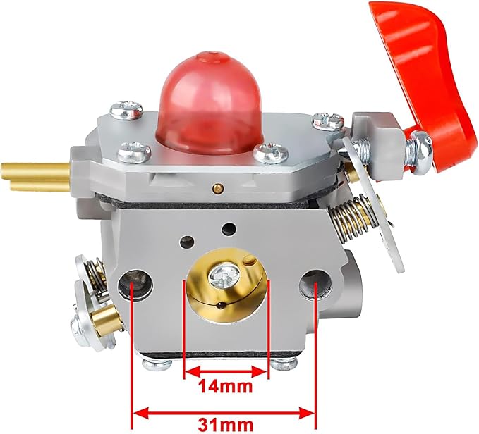 C1U-W43A 545081857 Carburetor for Zama C1U-W43 Poulan VS-2 BVM200FE GBV345 Craftsman 358794765 358794774 358794773 358794700 358794770 358794780 Blower with 545146501 Air Filter - LeafyLoom