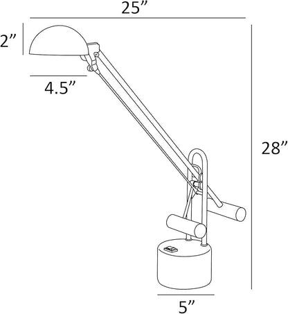 Lite Source Halotech Green Adjustable Balance Arm Modern LED Desk Lamp - LeafyLoom