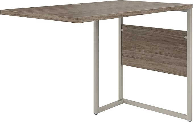 Bush Business Furniture Hybrid Desk Return/Bridge, 42W x 24D, Modern Hickory - LeafyLoom