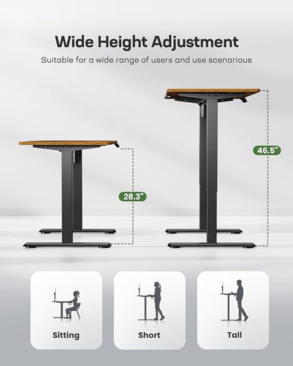 Marsail TZESD10VJZ-1 Standing Desk, 48Inch, Vintage - LeafyLoom