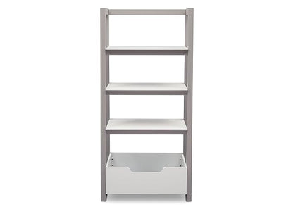 Delta Children Ladder Shelf, White/Grey - LeafyLoom