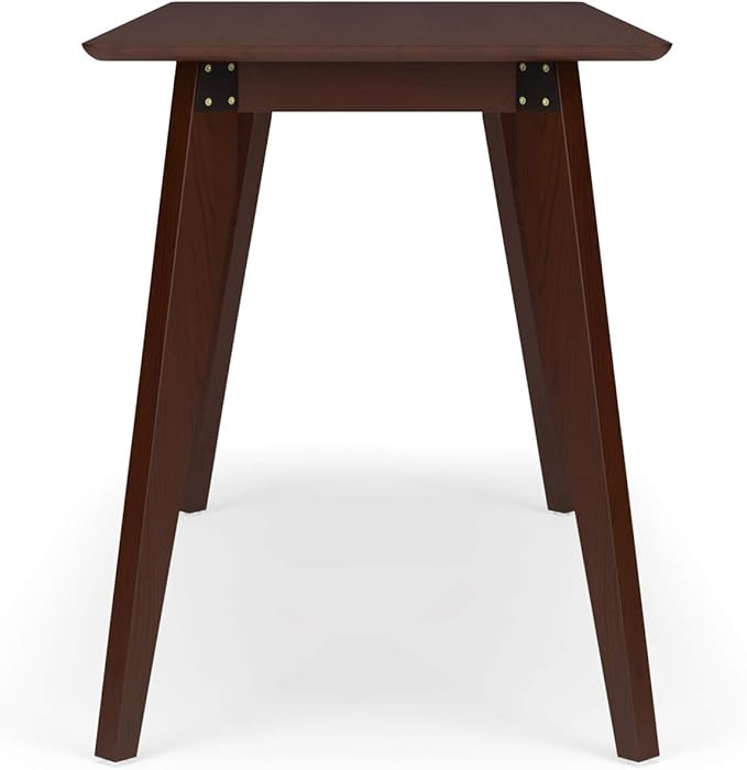 HON Basyx BSX55WPLMWMW Modern Home Office Wood Computer Desk, 55", Walnut - LeafyLoom