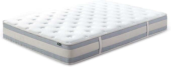 ZINUS 10 Inch Green Tea Cooling Gel Memory Foam Hybrid Mattress, King, Pocket Innersprings for Motion Isolation, Mattress in A Box - LeafyLoom