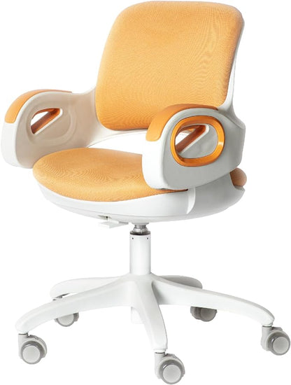 TIANFUSTAR Kids Desk Chair, Height Adjustable Children Study Chair, Ergonomics Student Chair, Child Computer Chair for Boys Girls Age 4-14, Orange - LeafyLoom