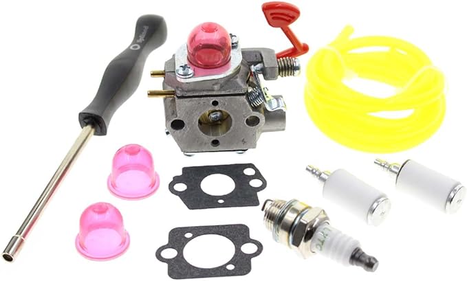 Carbhub WT-875 Carburetor for Craftsman Poulan Pro Blower BVM200C BVM200VS P200C GBV325 P325 with Fuel Line Filter Gasket Spark Plug Replace 545081855 WT-875 WT-875A - LeafyLoom