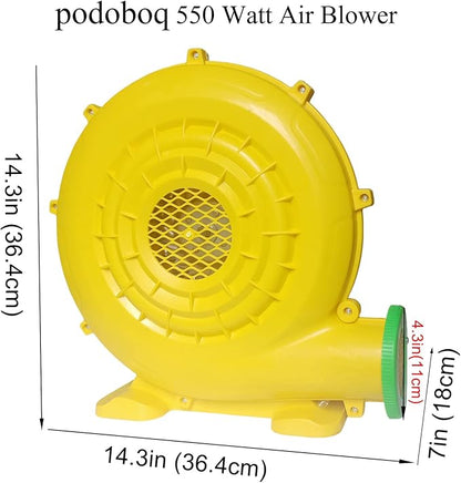 Inflatable Bounce House Blower, Air Blower for Inflatable Castle and Jump Slides, Portable and Powerful Fan Pump Commercial Inflatable Blower, Blower for Bounce House - LeafyLoom