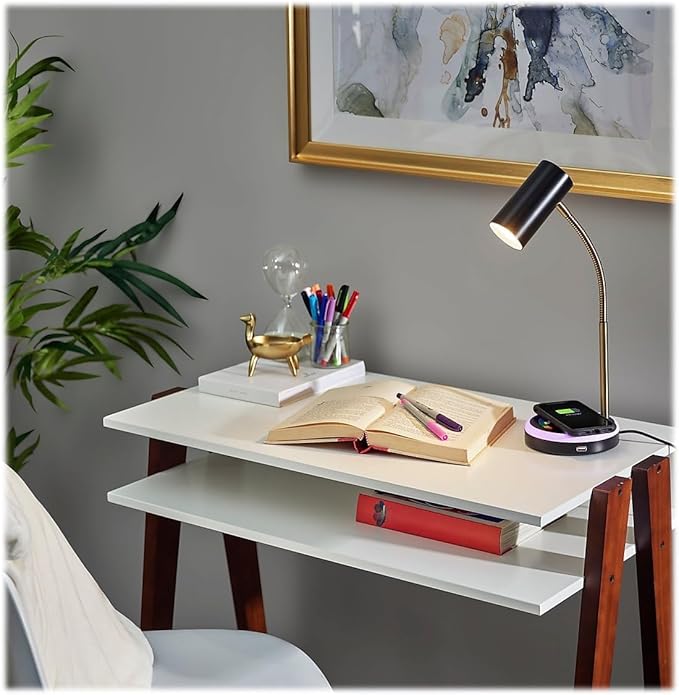 Shayne LED Wireless Charging Desk Lamp - LeafyLoom