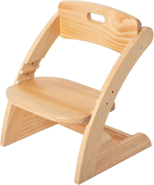 HOUCHCIS Toddler Chair, Wooden Toddler Chair for Kids, Adjustable Kids Chairs for Toddlers, Toddler Chairs and Small Chair, Kids Chair (Wooden) - LeafyLoom