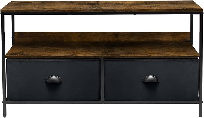 Sorbus TV Stand Dresser with 2 Drawers - Television Riser Chest with Storage - Bedroom, Living Room, Closet, & Dorm Furniture - LeafyLoom