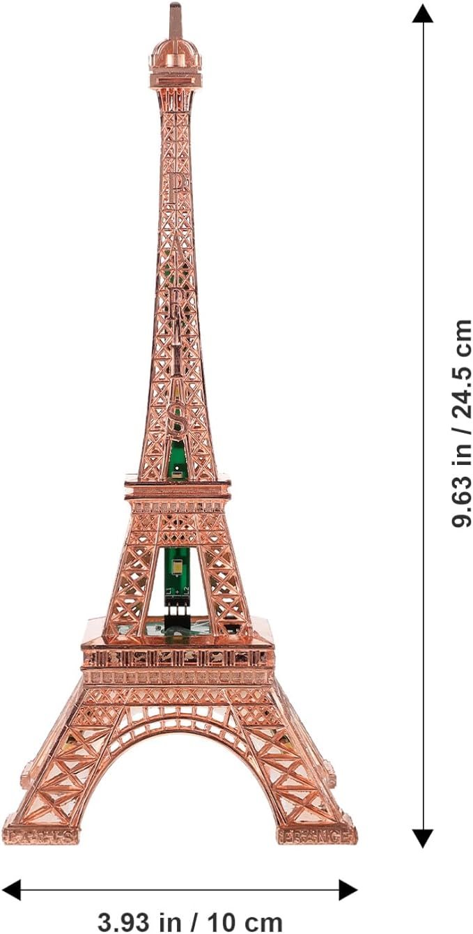 DOITOOL Eiffel Tower Led Light Tower Architecture Craft Tower Statue Table Lamp Decoration Led Lamp Home Decorations Bedroom Decoration Tower Light Nightlight Desk Light up Tower Led Tower - LeafyLoom