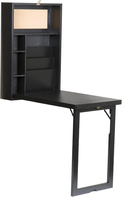 SEI Furniture Convertible Desk, 32.00 in. H x 22.00 in. W x 6.00 in. D, Black - LeafyLoom