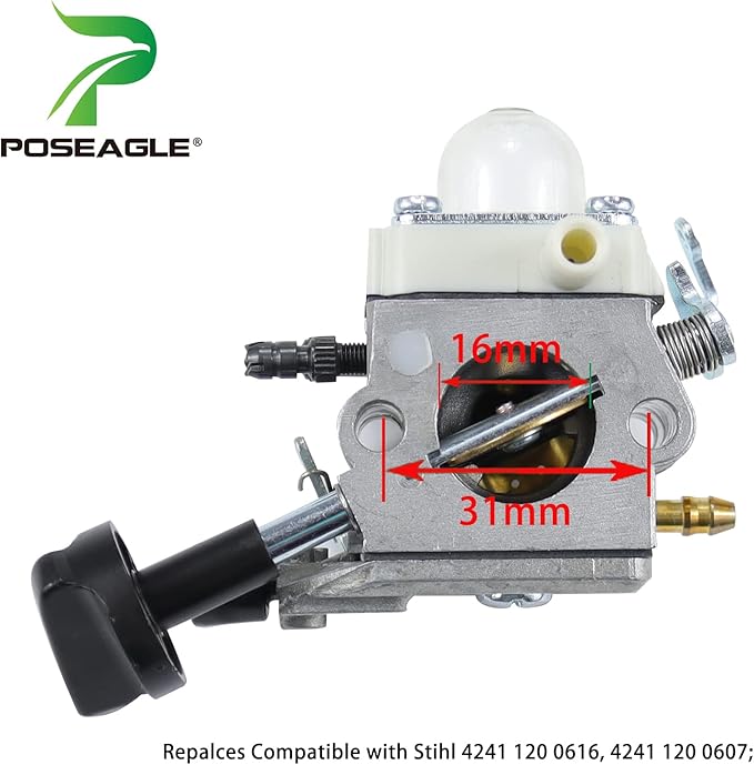 BG86 Carburetor for Stihl SH56 SH56C SH86 SH86C BG86 Blowers Compatible with Stihl BG86 Carburetor, Stihl BG86 Blower Carburetor, Stihl BG86 carb, BG86 Blower Zama s261b C1M-S261B - LeafyLoom