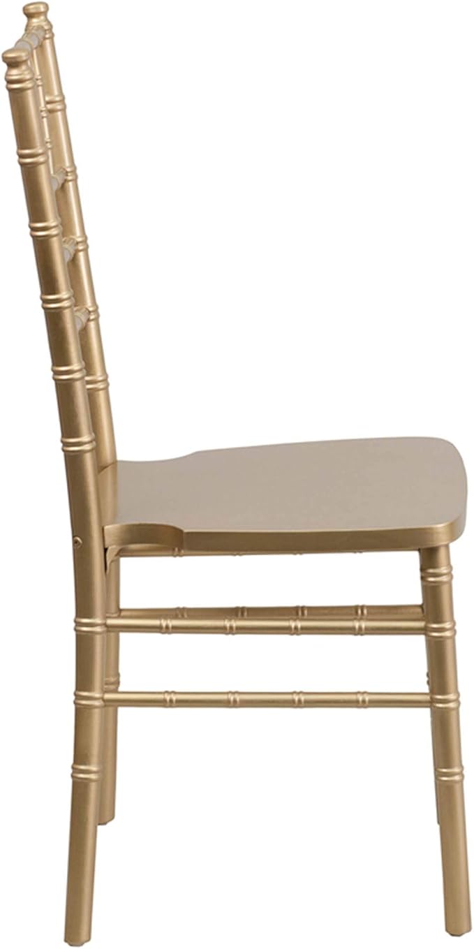 Flash Furniture Hercules Series Chiavari Chair for Formal Events and Banquets, Commercial/Residential All-Occasion Event Chair, Gold - LeafyLoom