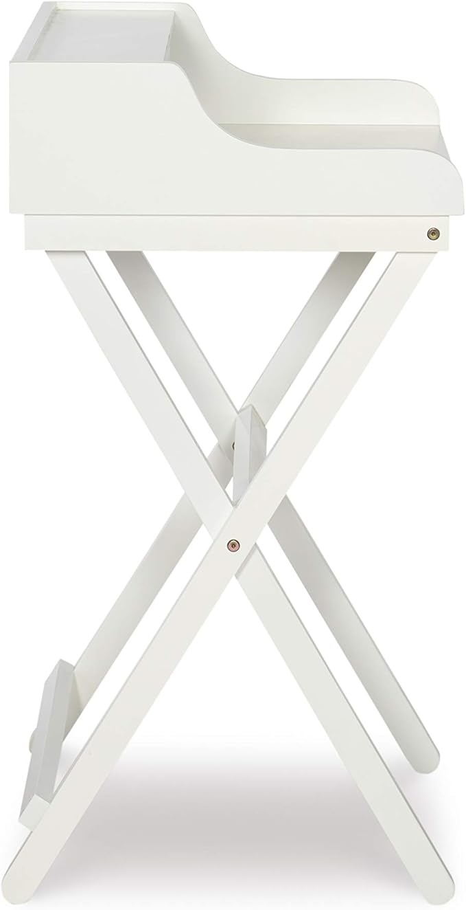 Linon Home Décor Mable White Folding Desk - LeafyLoom