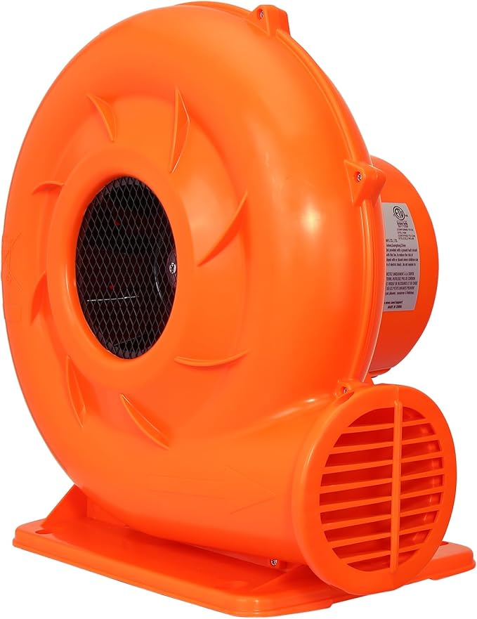 VEVOR Inflatable Blower, 900W, 1 HP & 1.2 HP Bounce House Blower, Commercial-grade Air Blower for Inflatables, 3300 RPM, Bouncy Castle Electric Blower Perfect for Bounce House, Waterslides, ETL Listed - LeafyLoom