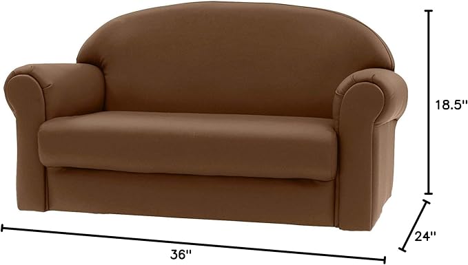 Childrens Factory Grow Sofa-Walnut - LeafyLoom