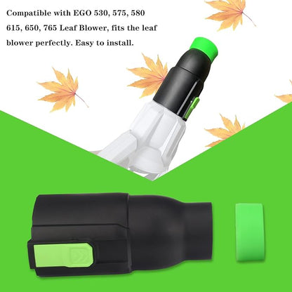 Car Drying Nozzle for EGO Leaf Blower, for Replace Blower 530, 575, 580,615, 650, 765, Bare Car Drying (8" Long) & Green Protective Silicone Band - LeafyLoom