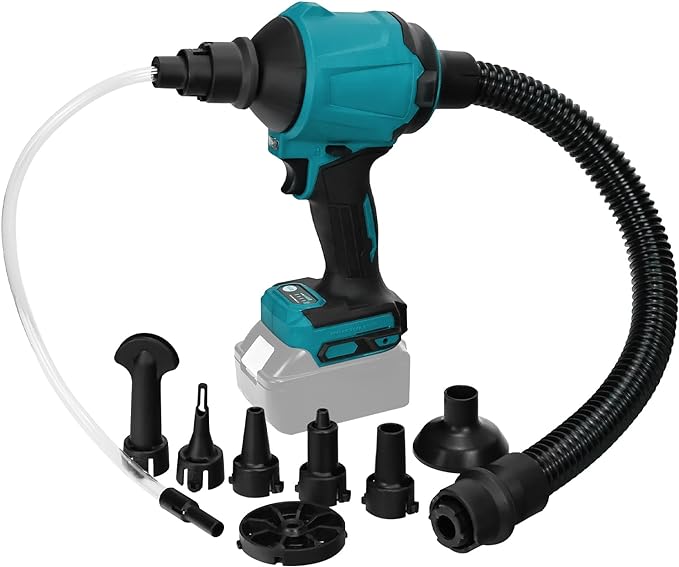 Compressed Air Duster Machine for Makita, Cordless Brushless Inflator Cleaner Duster Leaf Blower, for Cleaning dust, Hair,Inflating Swimming Pools and Inflatable beds, Vacuum Compression - LeafyLoom