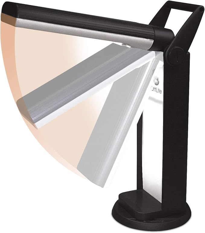 OttLite L139AB 13 Watt Desk Lamp with Swivel Base, Black - LeafyLoom