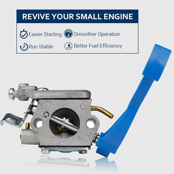 HUZTL 590460102 Carburetor for Husqvarna 125B 125BX 125BVX Leaf Blower Parts C1Q-W37 Carb Air Filter Fuel Line Kit - LeafyLoom