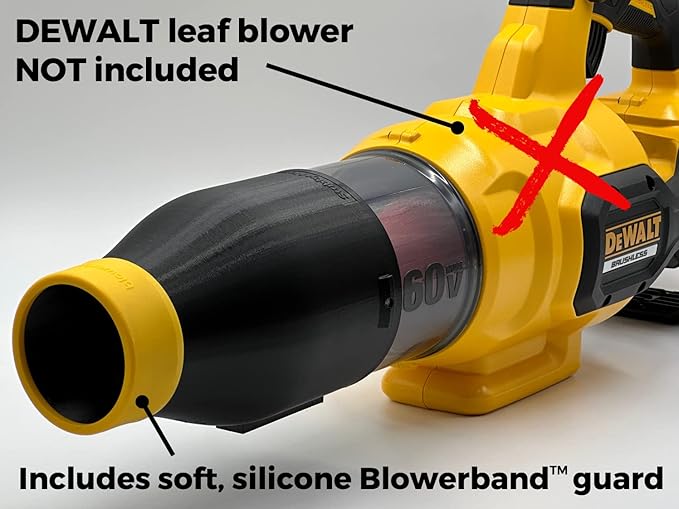 Stubby Car Drying Nozzle for DEWALT Leaf Blowers - 60V MAX (DCBL772B & DCBL777B) - LeafyLoom