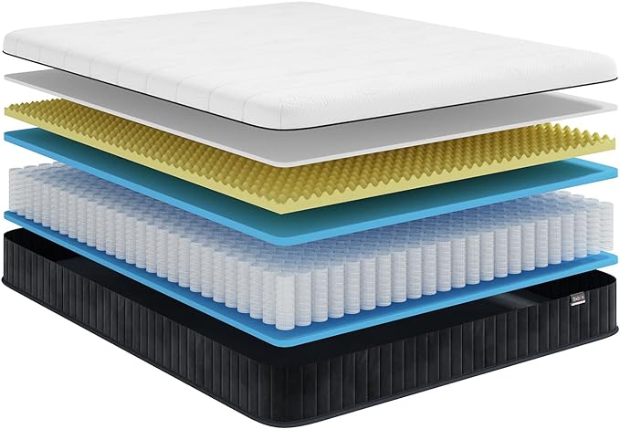 Queen Mattresses in a Box, 10 Inch Memory Foam Mattress Quees Size with Hybrid Queen Bed Mattress Pressure Relief & Supportive Queen Size Mattresses - LeafyLoom