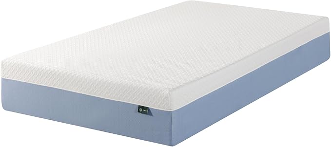 ZINUS 12 Inch Cooling Essential Memory Foam Mattress [New Version], Twin, Fiberglass Free, Medium Feel, Cooling Airflow Memory Foam, Certified Safe Foams & Fabric, Mattress in A Box - LeafyLoom