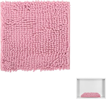 Locker Rug school girl rugs Carpet Chenille 100% Microfiber Locker Carpet with Non Skid Backing Locker Decorations (Pink, 10X10) - LeafyLoom