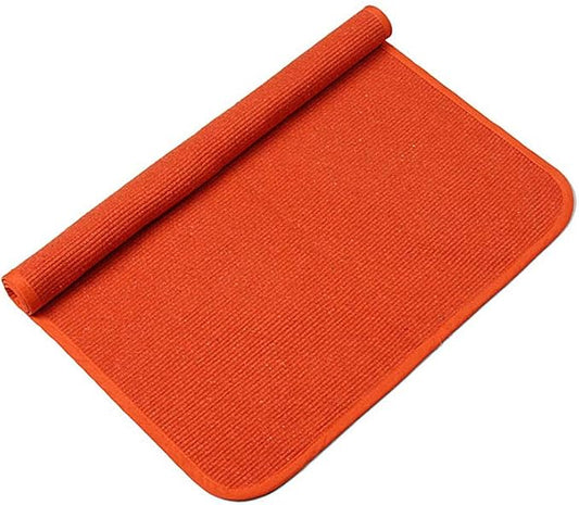 Children Play Mat Soft Montessori Mat for Nursery Preschool Kindergarten Cotton Working Rug for Toddlers Babies Children, 27.5''×43.3'', Orange - LeafyLoom