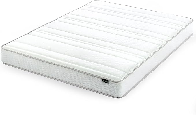 ZINUS 8 Inch Foam and Spring Mattress, Queen, CertiPUR-US Certified Foams, Mattress in A Box, White - LeafyLoom