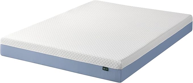 ZINUS 8 Inch Cooling Essential Memory Foam Mattress [New Version], Queen, Fiberglass Free, Medium Feel, Cooling Airflow Memory Foam, Certified Safe Foams & Fabric, Mattress in A Box - LeafyLoom